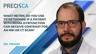 How do you determine if a patient with renal dysfunction can receive contrast for an MRI or CT scan?