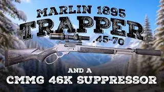 A Marlin .45-70 // a CMMG 46K suppressor // a couple  Bernese Mountain Dogs