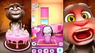 Talking Tom Vs My Talking Angela Android iPad Gameplay