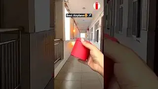 Tube Paper Plane Tutorial 🤩✈️, Circular Paper Airplane , Best Glider Paper Airplane #shorts #craft