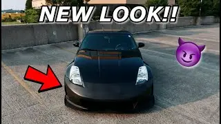 My 350z Gets a NEW LOOK!!(KBD N3R Bumper)