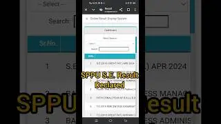 S.E. SPPU Result Declared 5.7.2024#result #engineering #sppu