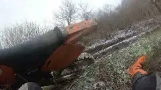 Коледна разходка из полетата.Най-тъпото падане!!!