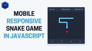 Mobile responsive snake game in HTML CSS JS with source code - speed coding