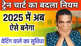Irctc Reservation train chart kb banta hai 2025 | Railway chart preperation timing