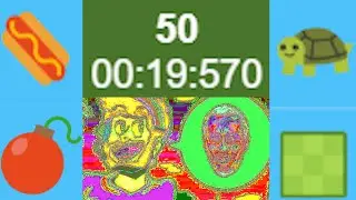 Google Snake Hotdog Slow Bomb 25 Apples in 10.234s (WR) and 50 in 19.570s (WR)