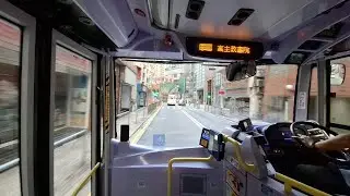 [車手爽飛半山] 城巴 40P 華林徑→花園台 9112@SD6452 (下層展望) (原速)