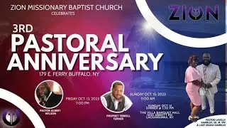 10/15/2023 | Pastor Gamblin's 3rd Pastoral Anniversary - Guest Prophet Terrell Turner