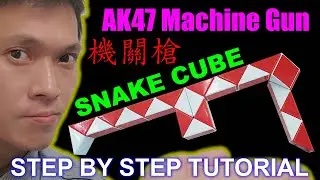 魔尺 24段 教學篇 🔫機關槍 Twist Magic Ruler Snake Puzzle 24 AK47 Machine Gun Step by Step Tutorial