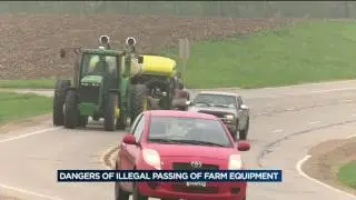 Illegal passing of farm equipment puts lives in danger