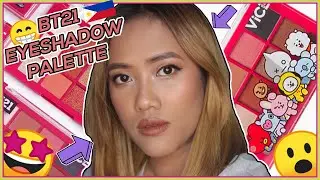 BT21 EYESHADOW PALETTE TUTORIAL |  SUPER BEGINNER FRIENDLY