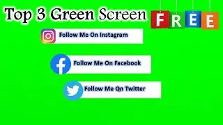 Green Screen Facebook, Instagram, Twitter Free Download Green Screen logo Animation