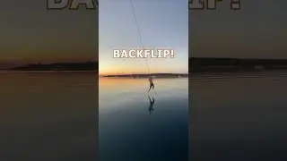 Swing with Backflip & Perfect Splash 🌅💦 - Sailboat Fun!