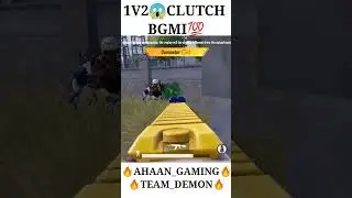 BGMI😱1V2 CLUTCH 💯% IQ Ahaan Gaming TEAM 👿DEMON👿‼️ #bgmi #ytshorts #shorts @Ahaan_Gaming