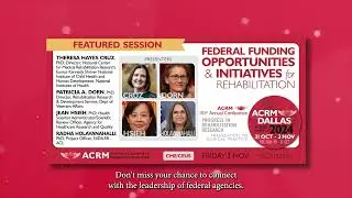 ACRM Annual Conference Funding session &mdash; Perennial favorite