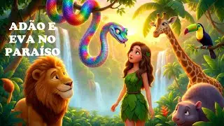 A Hist&oacute;ria de Ad&atilde;o e Eva: O Jardim do &Eacute;den (M&uacute;sica Infantil) e08s021a #biblia #musicainfantil