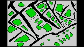 Serpentine mineral under microscope (Mesh texture)