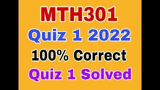 MTH301 Quiz 1 solution 2022|mth301 quiz 1 fall 2022|mth301 quiz 1 2022#mth301quiz12022#mth301