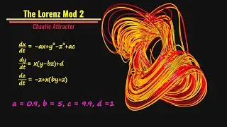 Lorenz Mod 2 Attractor| Chaotic attractor | Chaos Theory