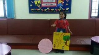 Story Telling Competition - Amitha Goel of  PP-II B (III Position) - Schools in Attapur