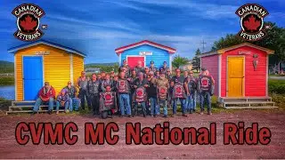 Canadian Veterans Military Club MC's National Motorcycle Ride in Newfoundland