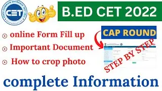 |Maharashtra B.ed cet cap round 2022 online form | B.ed  cet  cap round form kaise fill kare|