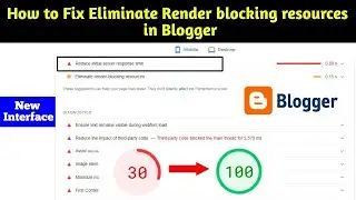 how to eliminate render blocking resources in blogger 2023