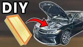 DIY 2019-2026 Volkswagen Jetta Air Filter Replacement | How To Replace Jetta Engine Air Filter