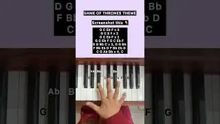 Game of thrones piano tutorial #gameofthrones #pianotutorial