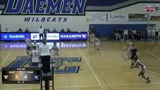 Men's Volleyball Highlights: Daemen 3, Nazareth 1