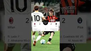 Milan vs Pisa ends 2-2 at San Siro | Serie A | 24th October 2025 | ac milan vs pisa