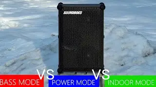 Soundboks BASS mode vs POWER mode vs INDOOR mode