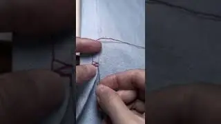 easy method for how to stitch a over lock stitches by hand stitching #shortvideo #youtube #easy