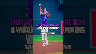 Chat GPT predicts the next 8 WS champions collab with @AltuveProd
