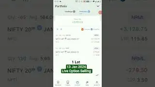 13 Jan 2026 | Option Selling Live | #optionstrading #ytshorts #optionselling #optionbuying #viral