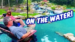 SIT IN This Backyard MINI LAKE!!