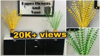 DIY |  Broom Stick Craft | Flower and vase making | Reuse Broom Sticks |  Best Out Of Waste |||