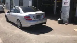 Mercedes C350 Custom Vibrant Catback Exhaust #ripper