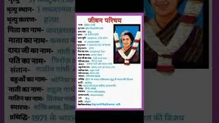 इंदिरा गांधी का जीवन परिचय  | Indira Gandhi ka Jivan Parichay | biography of indira gandhi in hindi