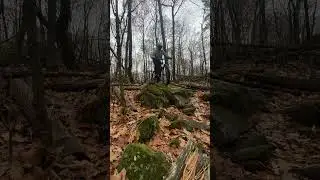 Riding my XC Hardtail on Icy Triple Black Tech Trails!