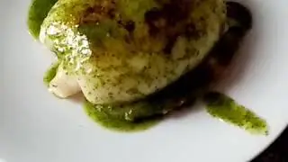 SEPIA a la PLANCHA con SALSA VERDE