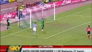 Napoli-Racing Santander 1-1 Amichevole  11/08/09