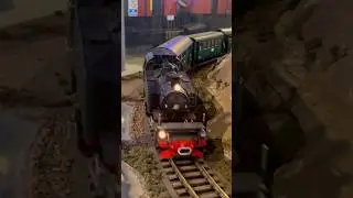 Trains running at the Model Trains Station in Taylors, SC #steamlocomotive #train