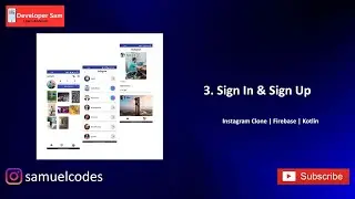 3. Sign In & Sign Up |Instagram Clone| Kotlin | MVVM | Firebase |