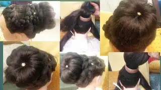 ❣Double Donut High Bun/Jura Style For Wedding | Trendy Bun with Bangle | Beauty With Hairstyles1
