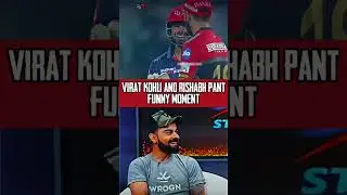 Virat Kohli and Rishabh Pant funny moments in IPL 😂 #cricket #ipl