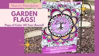 Mandala Garden Flags - Spring Garden Inspiration!