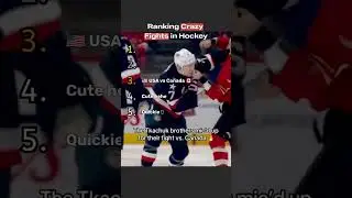 Ranking CRAZY Fights in Hockey #nhl #fighting #hockey #moments #crazy #knockout