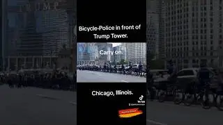 Bicycle- #police in front of #trumptower #🇺🇸 #trump #maga #makeamericagreatagain #shorts #viralvideo