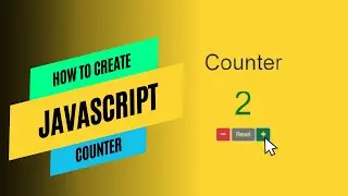 How to Create JavaScript Counter with Html CSS  & JavaScript | Animated Tutorials